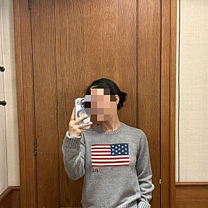 폴로 랄프로렌 아이코닉 플래그 스웨터 / 폴로 랄프로렌 성조기니트 우먼