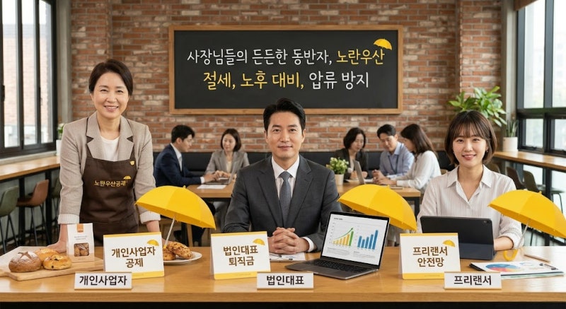 퇴직금 없는 자영업자 사장님들 집중! 노란우산공제 납입한도 연 1,800만 원으로 전격 확대 (....