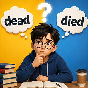 dead와 died 차이  죽었다 영어로? 가장 쉬운 구분법