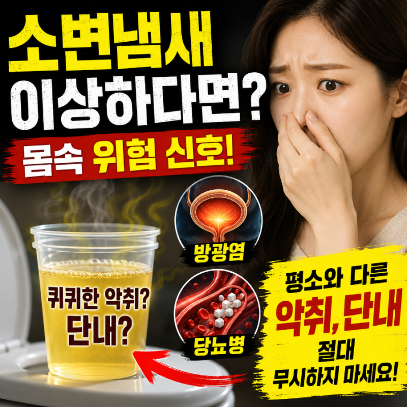소변냄새 원인 (+방광염, 당뇨병) - 평소와 다른 퀴퀴한 악취와 단내가 경고하는 몸속 위험 신....