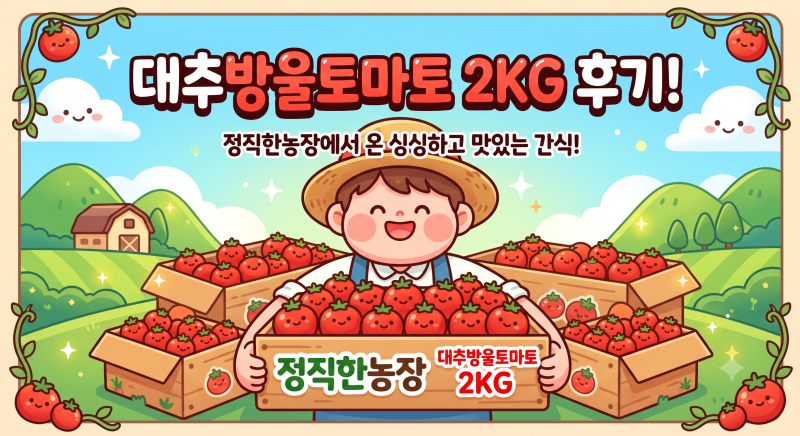 방울토마토 보관법 및 고르는 법 | 정직한농장 대추방울토마토 2KG 7천 원대 솔직 후기