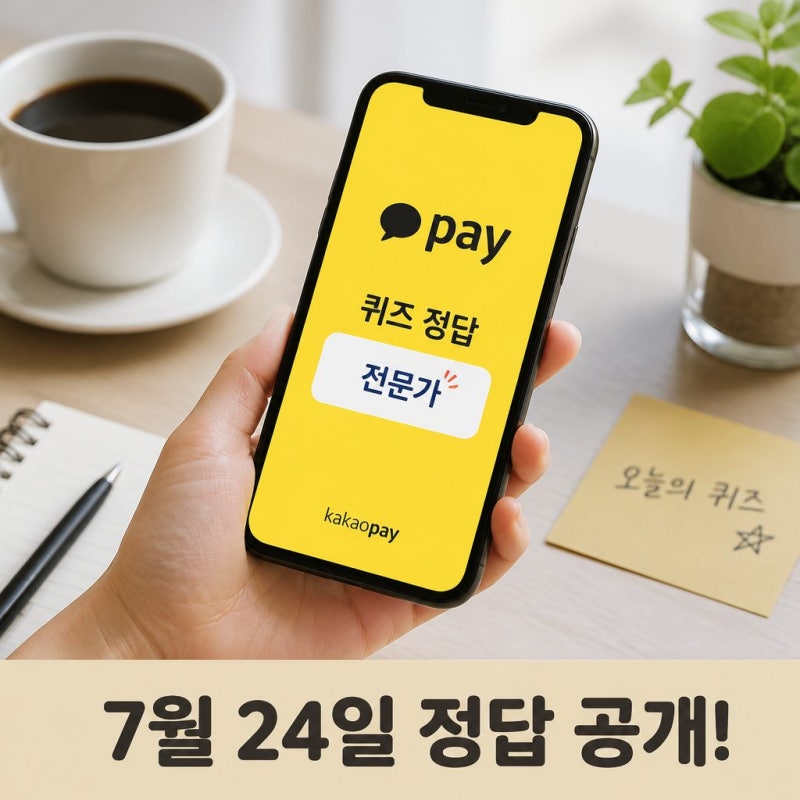 카카오페이 퀴즈 정답 7월 24일
