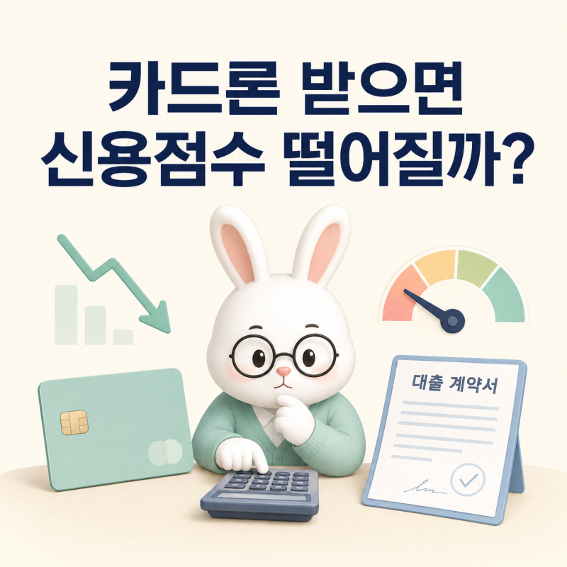 카드론 받으면 신용점수 얼마나 떨어질까? 회복과 상환 방법