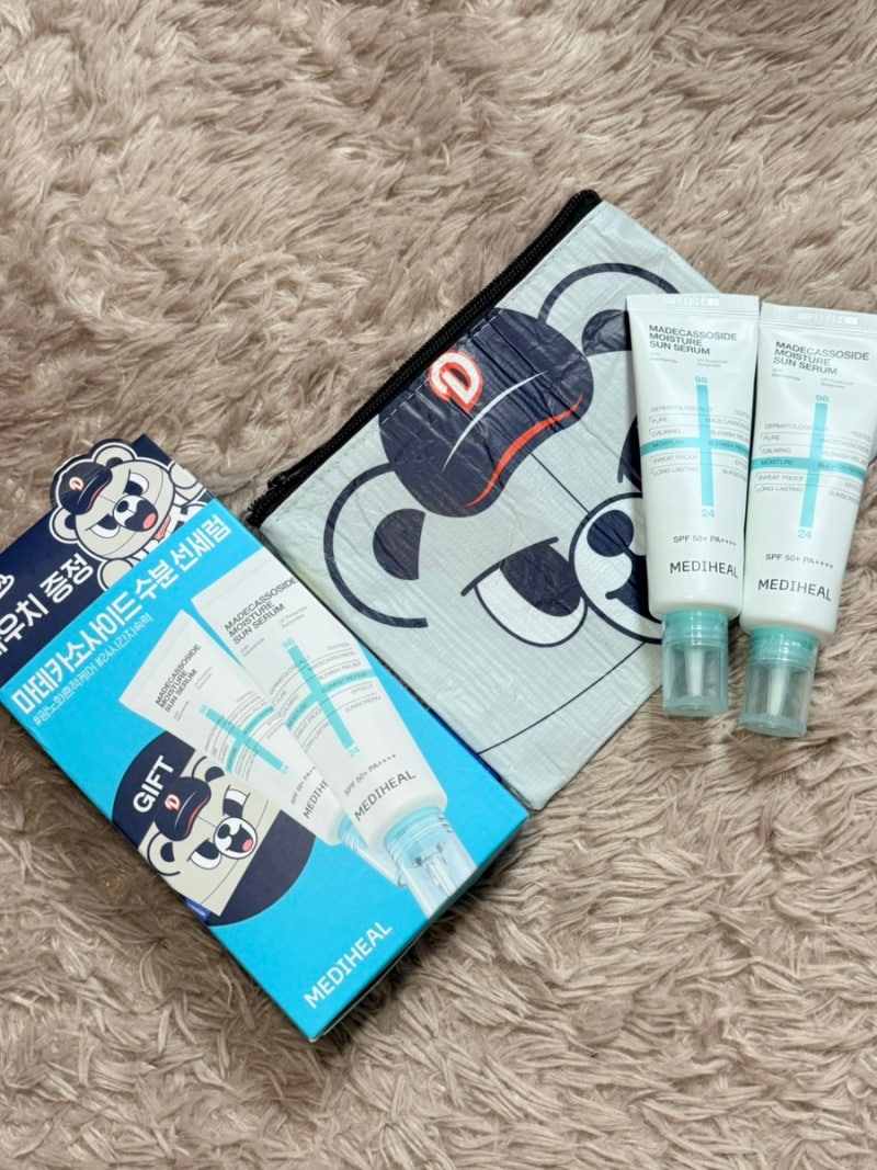 백탁없는선크림 메디힐 마데카소사이드 수분 선세럼 흔적 리페어