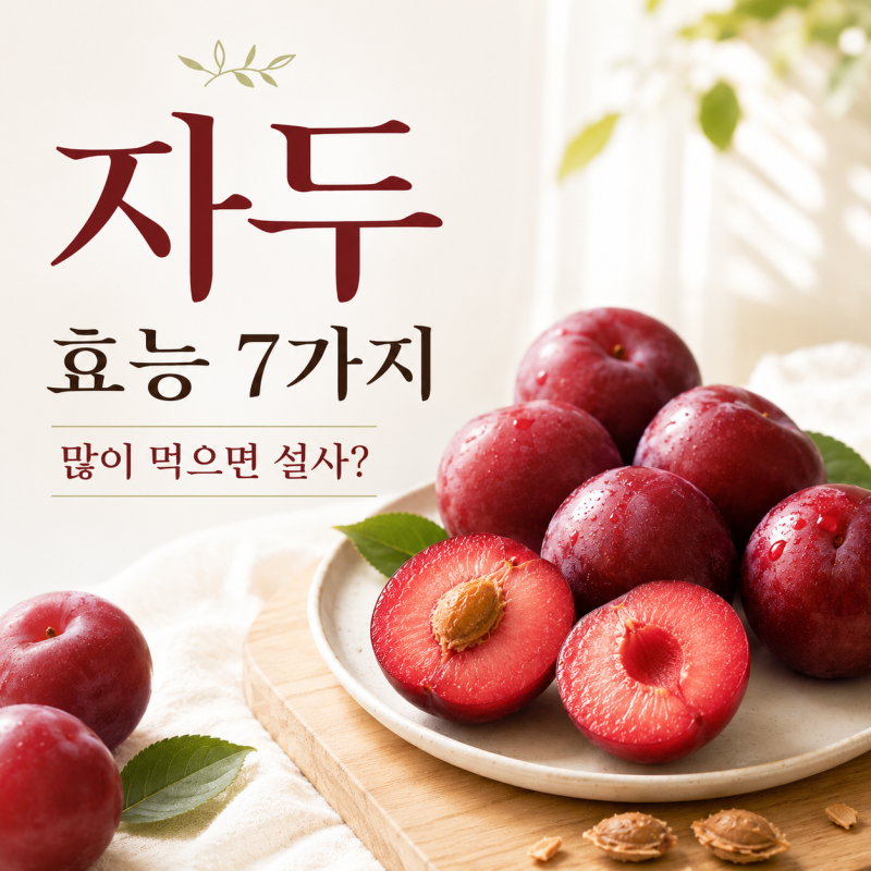 [자두 효능 7가지]많이 먹으면 설사하는 이유까지