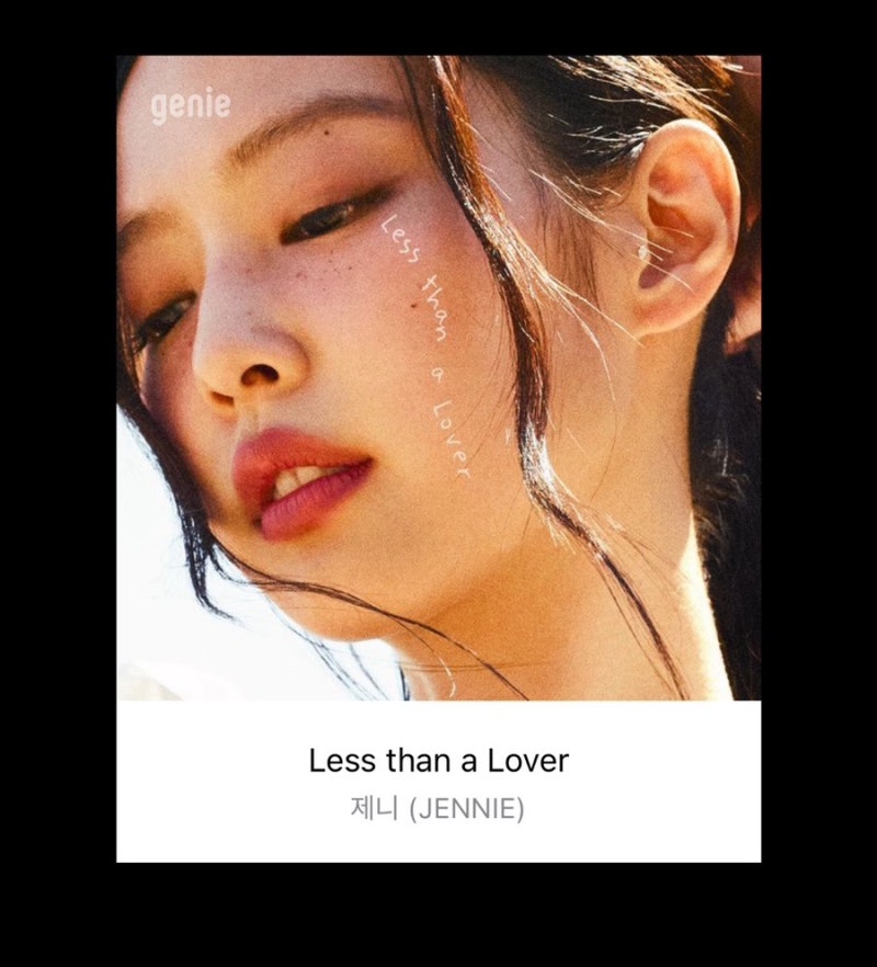 [신곡추천]JEANNIE(제니)-Less than a Lover(가사,가사번역,뮤비,뜻)