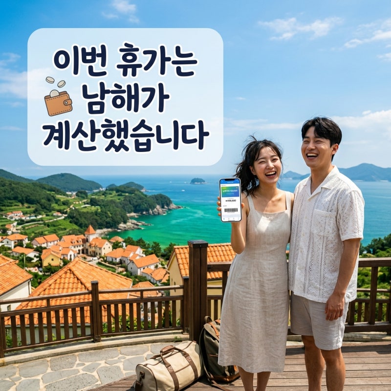 휴가 다녀왔는데 돈이 다시 들어왔습니다! 8월 남해 여행 환급방법
