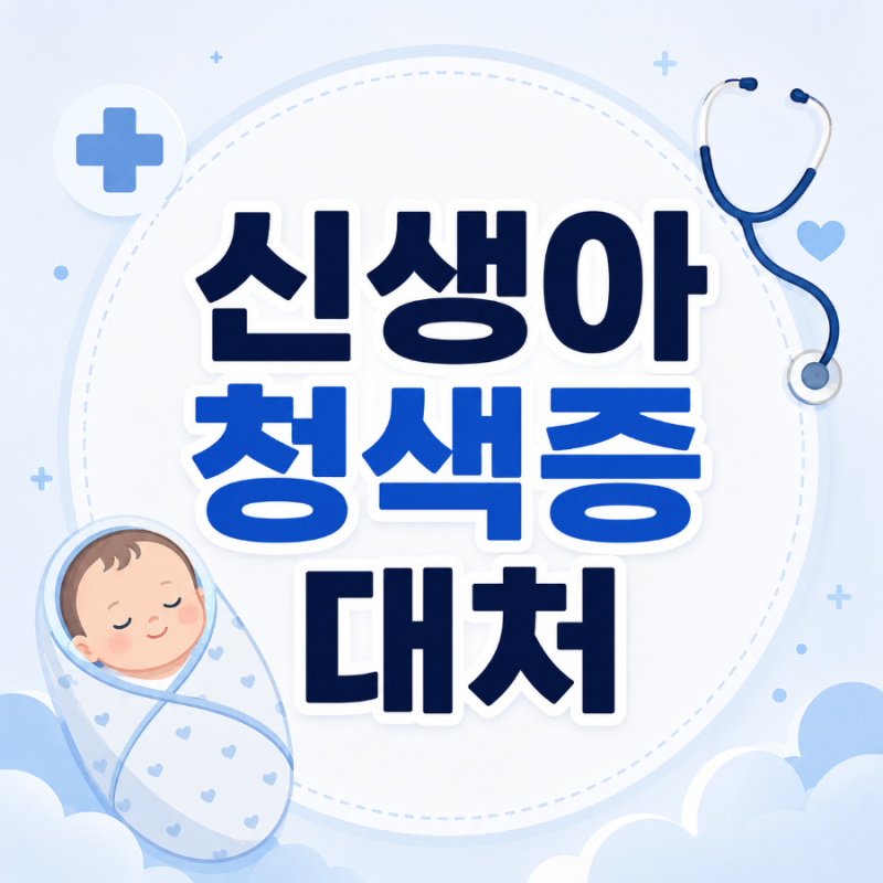 신생아 청색증 대처, 아기 입술이 파래지는 원인과 응급실 기준