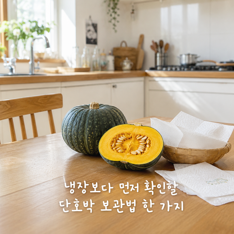 냉장보다 먼저 확인할 단호박 보관법 한 가지