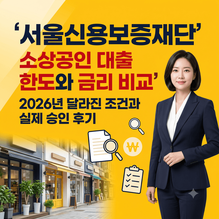 서울신용보증재단 소상공인 대출 한도와 금리 비교, 2026년 달라진 조건과 실제 승인 후기