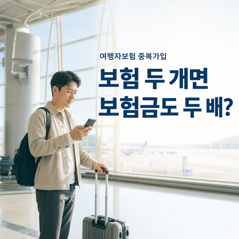 해외여행자보험 중복가입 보험금 두 배 받을 수 있을까 실손보상과 정액보장 차이