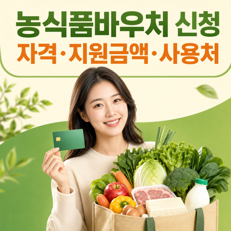 농식품바우처 신청｜자격·지원금액·사용처·잔액조회 방법