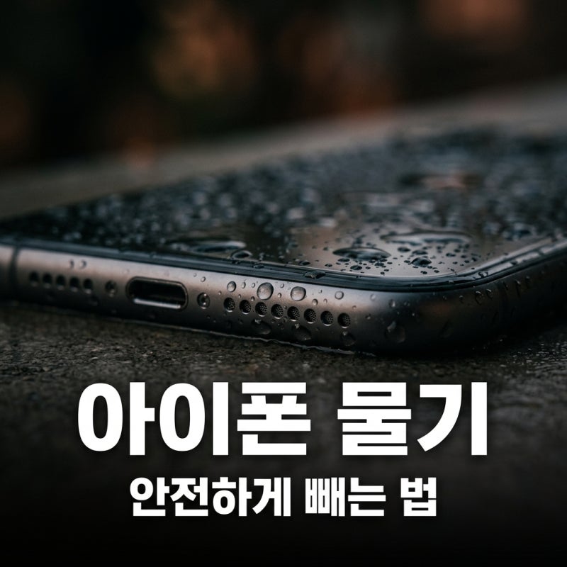 아이폰 물기빼는법, 쌀 대신 이 방법으로 1분 만에 해결