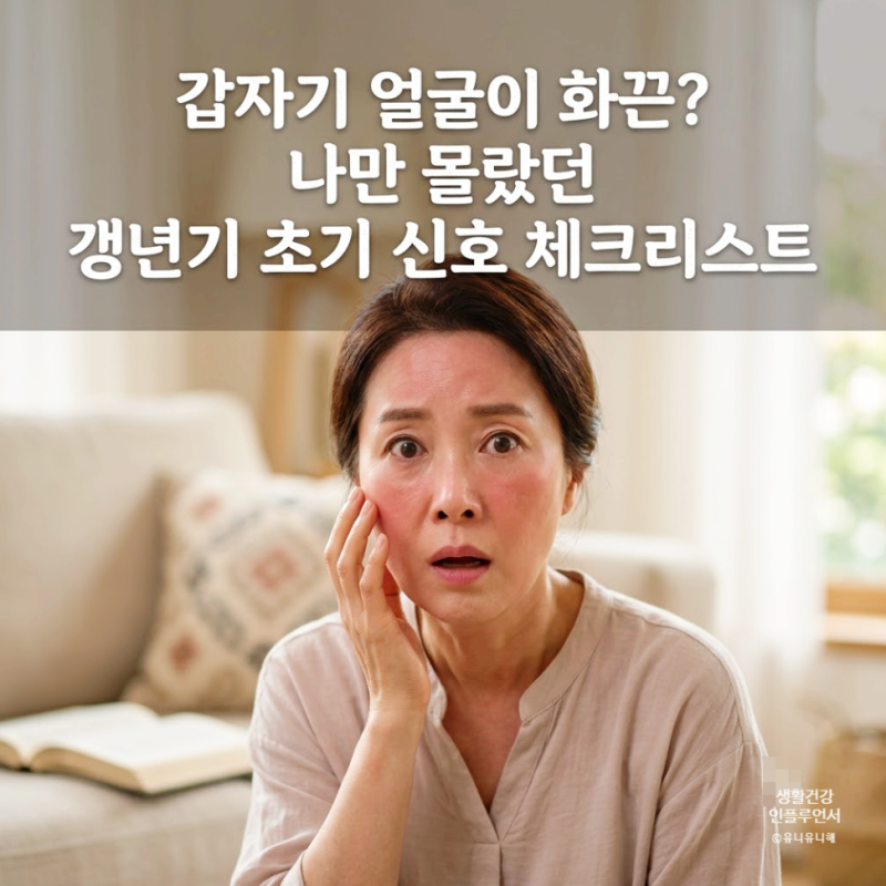 나만 모르는 여성 갱년기 초기증상, 갱년기 열감, 불면증, 우울증 총정리