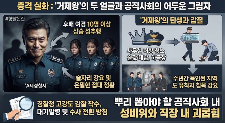 '<b>거제왕</b>'이라 불린 50대 경찰 간부의 두 얼굴!