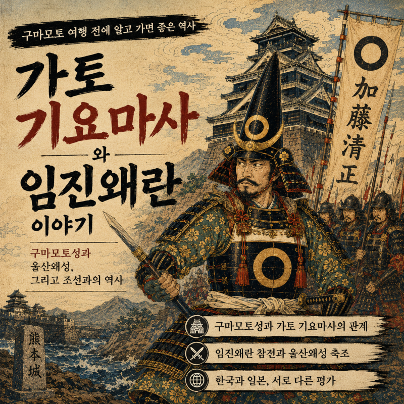 구마모토 여행 전에 알고 가면 좋은 역사, 가토 기요마사와 임진왜란 이야기