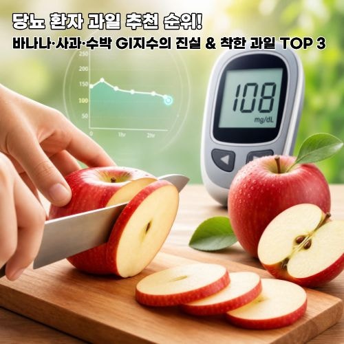 당뇨 환자 과일 추천 순위 총정리! 바나나 사과 수박 GI지수와 착한 과일 TOP 3