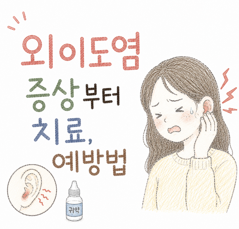 귀가 아프고 가렵다면? 여름철 외이도염 증상부터 치료, 예방법까지