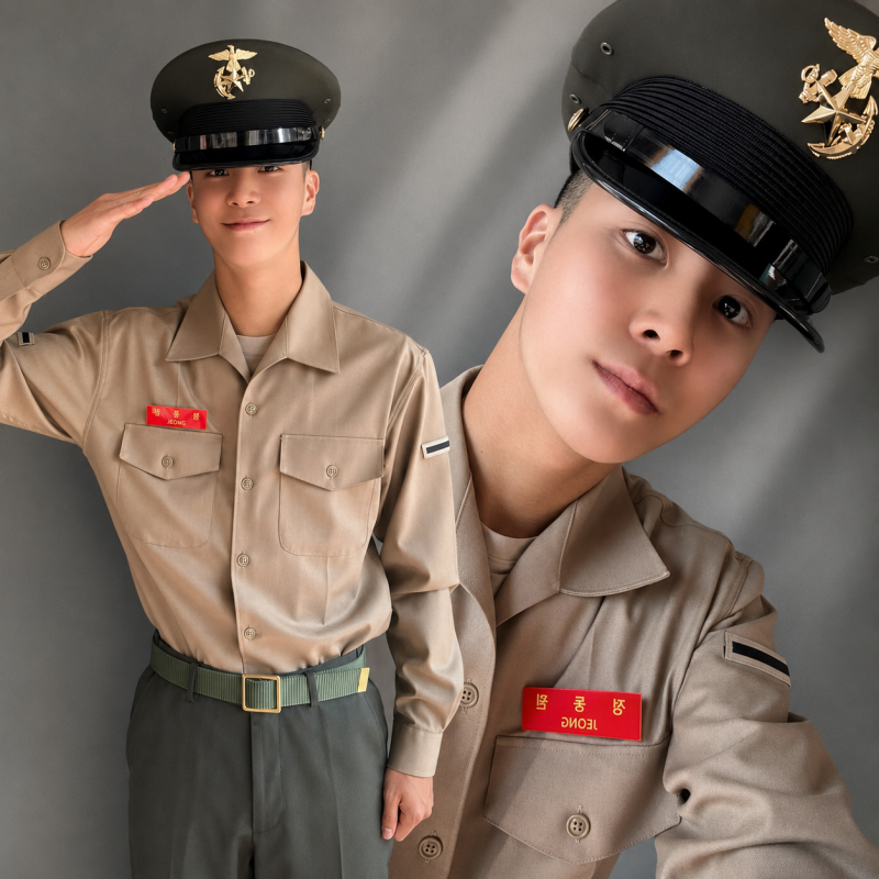 '해병 일병' 정동원, 입대 전이랑 비교 불가…팬들도 두 번 봐야 했던 그 비주얼
