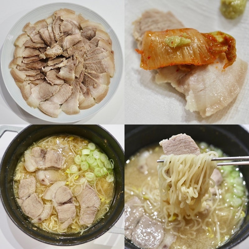 스프 하나로 수육이 된다고? 사리곰탕 수육 레시피 돈코츠라멘 삶는법