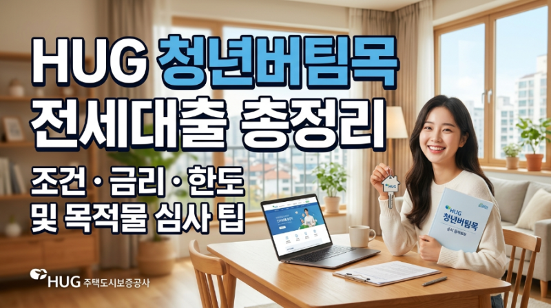 HUG 청년버팀목 전세대출 총정리: 조건, 금리, 한도 및 목적물 심사 팁
