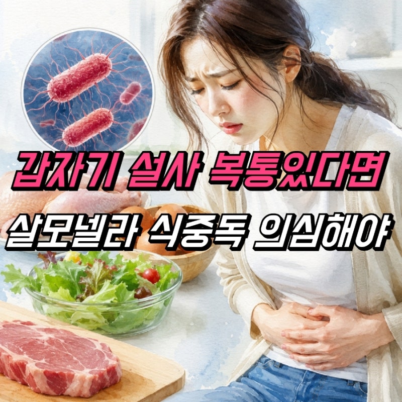 살모넬라균 식중독 증상, 기간 치료 회복방법