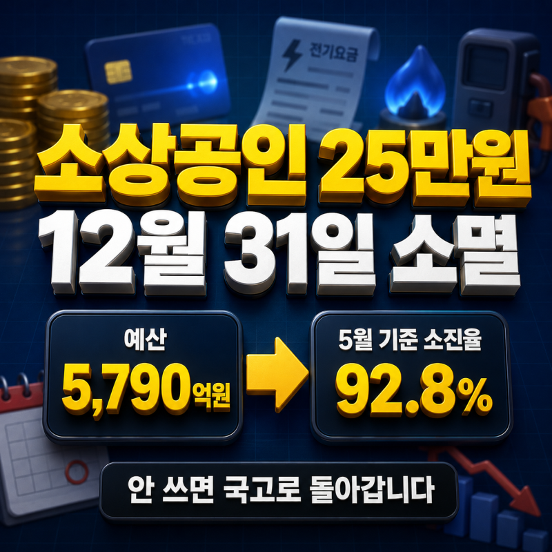 소상공인 경영안정바우처 25만원 아직 신청 가능합니다, 사용처와 12월 마감일 총정리