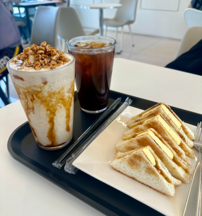 원주 태장동 카페 카페그린 식사도 가능한 죠리퐁 프라페 카야토스트 디저트 맛집