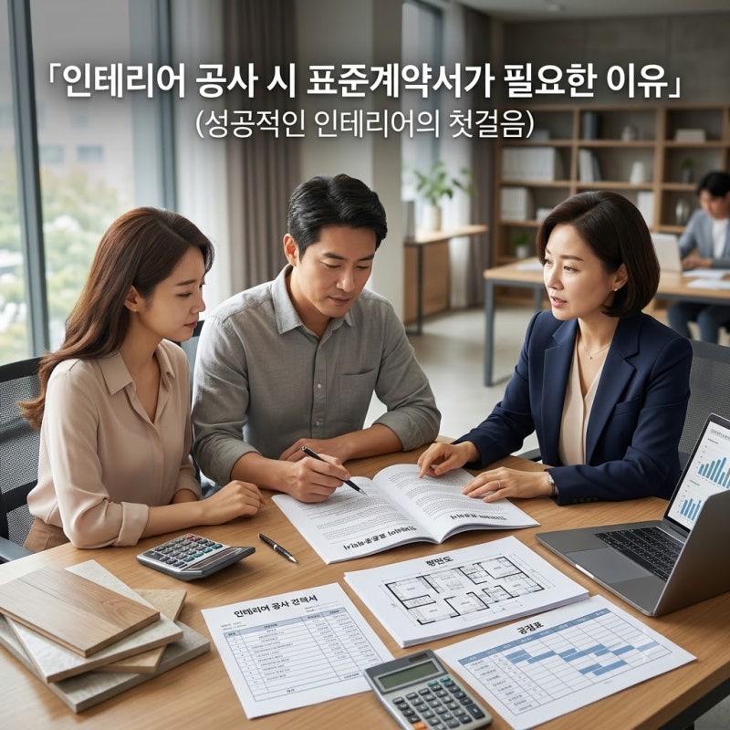 인테리어공사 시 표준계약서가 필요한 이유