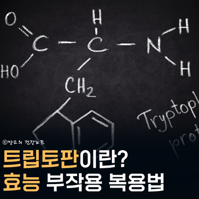 세로토닌 스위치, 트립토판 효능 부작용 복용법(영양제, 음식) 확인!