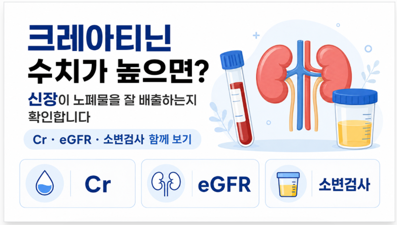 크레아티닌 수치가 높으면 무슨 의미일까?
