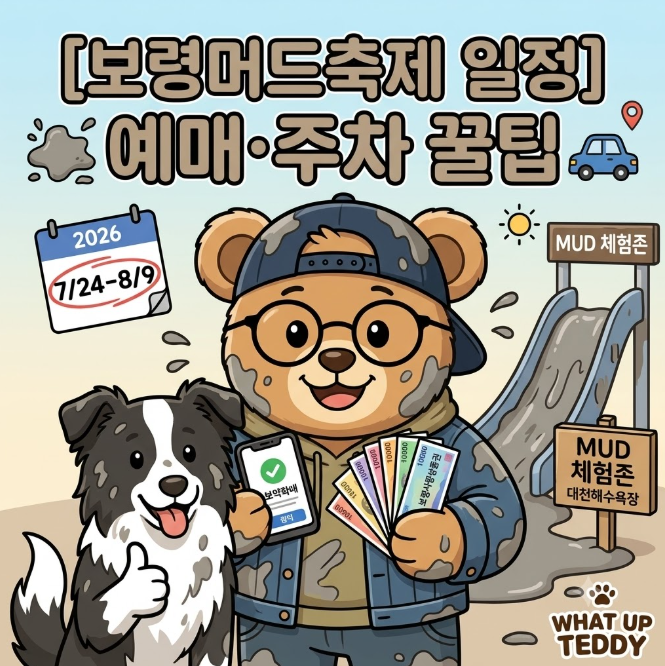 [보령머드축제 일정] "올여름 피서 어디로?" 대천해수욕장 예매·주차 꿀팁