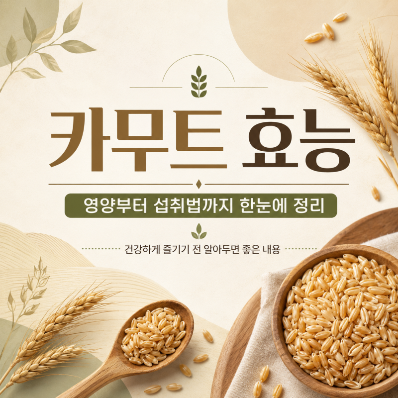 카무트 효능 알아보기, 매일 먹기 전 확인해야 할 영양과 섭취법