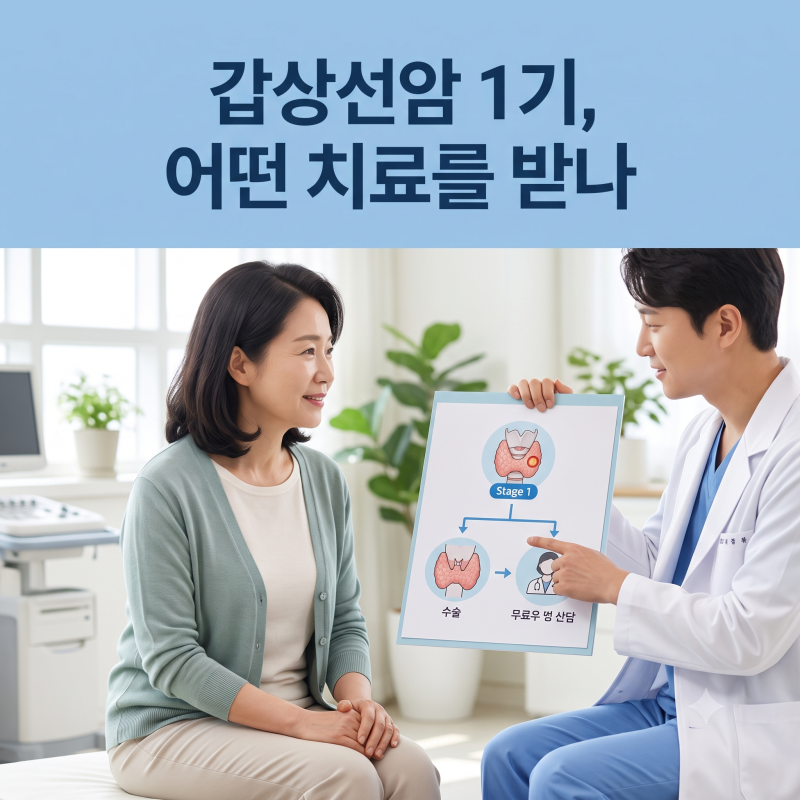 갑상선암 1기, 어떤 치료를 받나