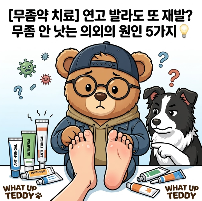 [무좀약 치료] "연고 발라도 또 재발?" 무좀 안 낫는 의외의 원인 5가지