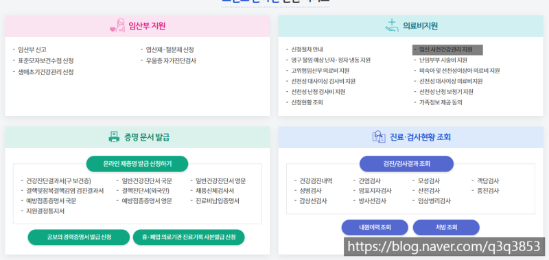 보건소 임신사전검사 지원금 신청방법 및 청구 후기 소요기간