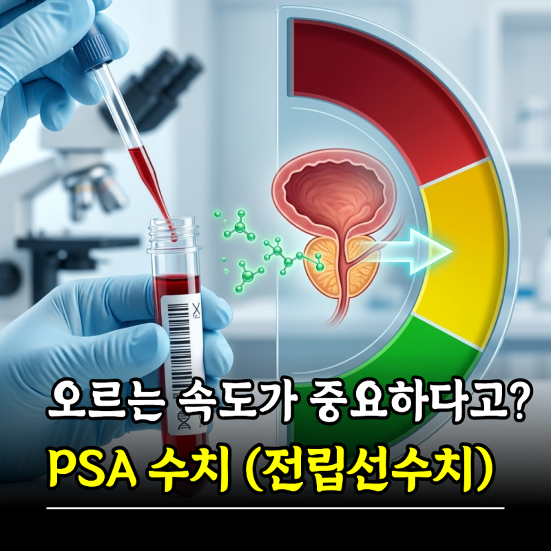 오르는 속도가 중요하다고? PSA수치 정상 전립선수치 얼마일까