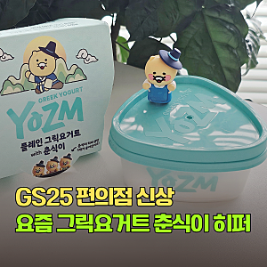 GS25 편의점 신상 요즘 그릭요거트 춘식이 히퍼 랜덤