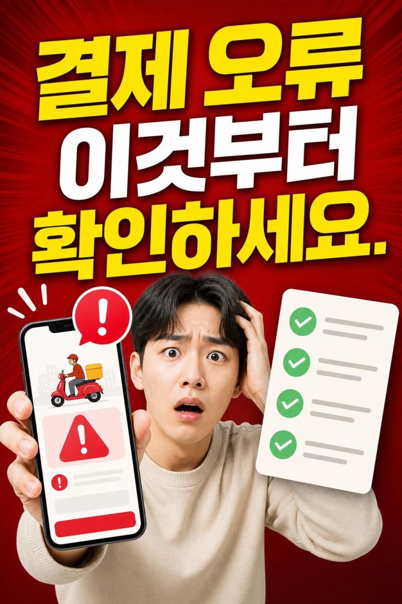 쿠팡이츠 결제수단 오류 떴을 때 5분 안에 확인할 해결 순서와 고객센터 연결법