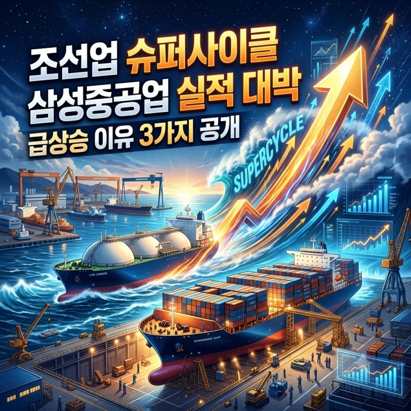 조선업 슈퍼사이클, 삼성중공업 실적 대박 급상승 이유