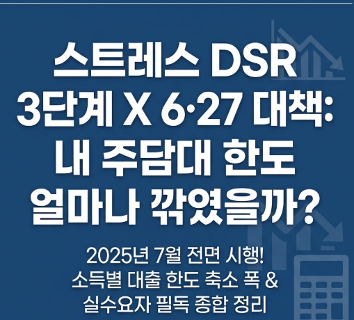 스트레스 DSR 3단계 대출한도 계산법 2026 (수도권 주담대 총정리)