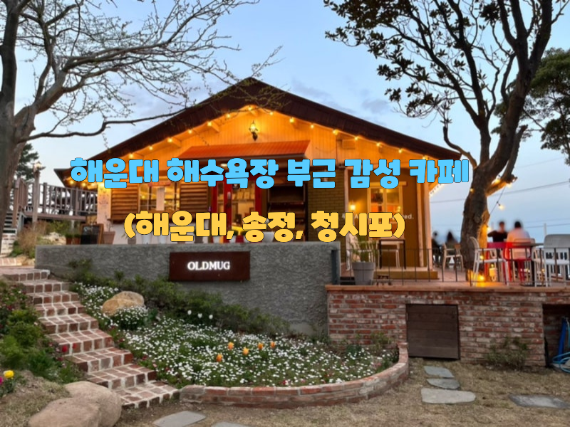 "해운대 해수욕장 부근 감성 카페(해운대, 청사포, 송정)