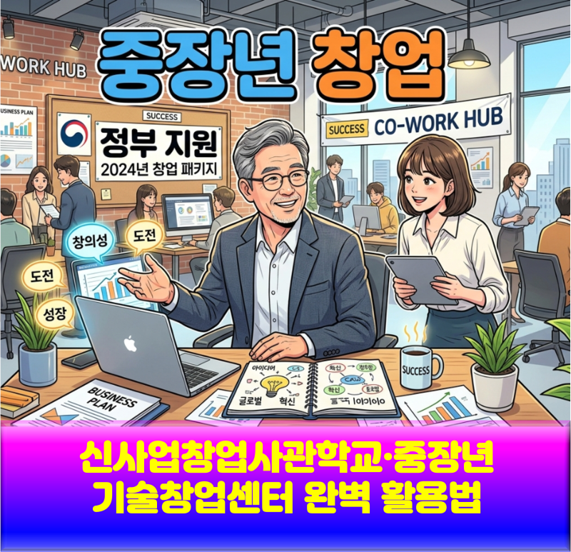 [시니어 창업지원금] 신사업창업사관학교·중장년 기술창업센터 완벽 활용법 (최대 수천만 ....