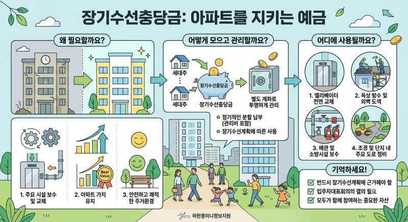 아파트도 오래되면 꾸며야한다?! 장기수선충당금의 의미