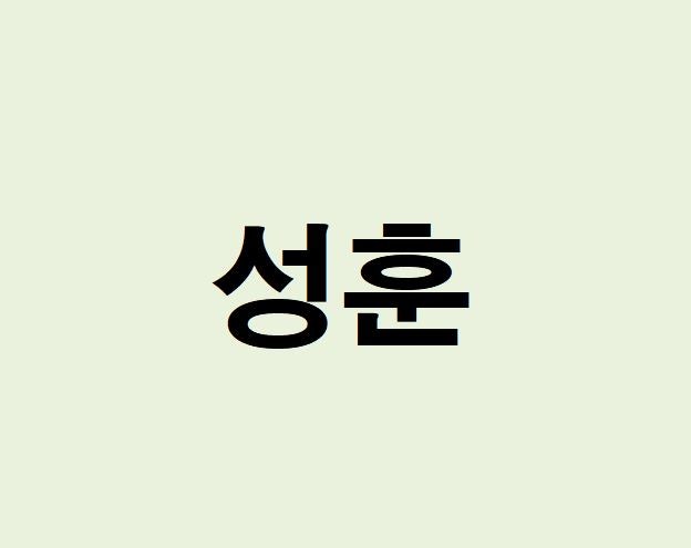배우 성훈 프로필, 사주 분석 및 풀이(운세, 근황, 인스타, MBTI)