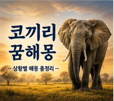코끼리 꿈해몽 총정리｜큰 코끼리와 아기 코끼리 꿈의 의미