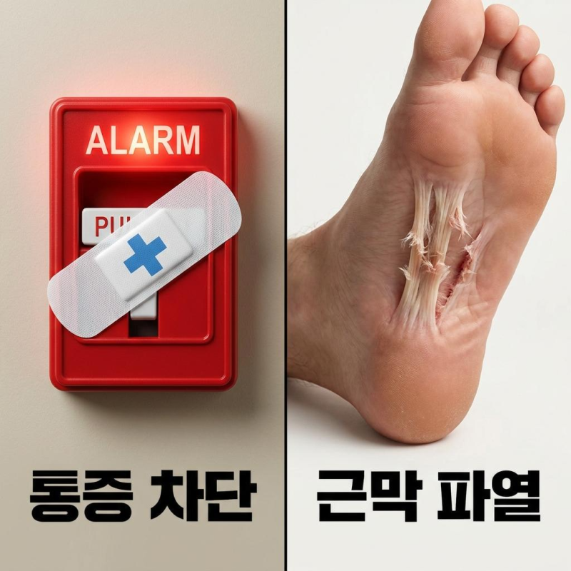 발바닥 통증, 파스만 붙이면 '독' 된다? 약사가 알려주는 족저근막 재생의 비밀