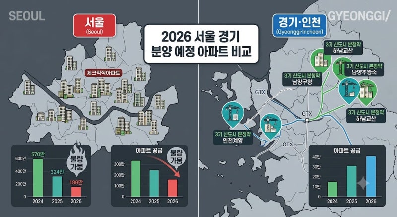 2026 서울 경기 분양 예정 단지, 서울 부동산 영향 정리