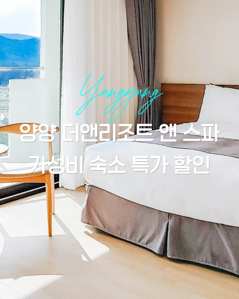 양양 더앤리조트 스파 애견동반 가성비 숙소 추천 특가 예약 팁!