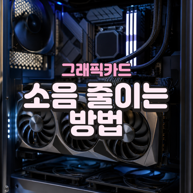그래픽카드 소음 줄이는 방법, 팬 소음 원인부터 저소음 설정까지 완벽 정리